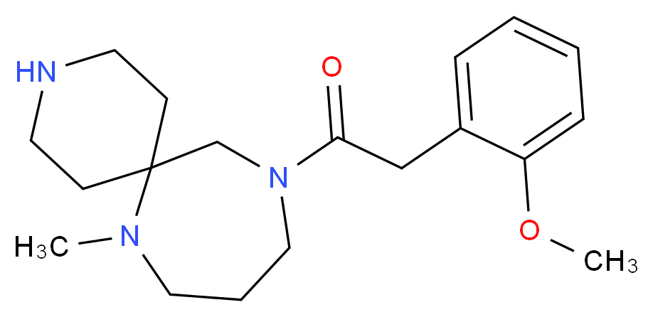 11-[(2-methoxyphenyl)acetyl]-7-methyl-3,7,11-triazaspiro[5.6]dodecane_分子结构_CAS_)