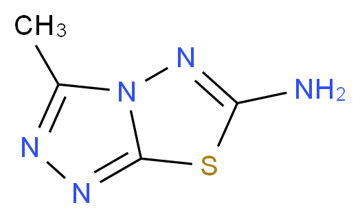 3-methyl-[1,2,4]triazolo[3,4-b][1,3,4]thiadiazol-6-amine_分子结构_CAS_3176-51-0