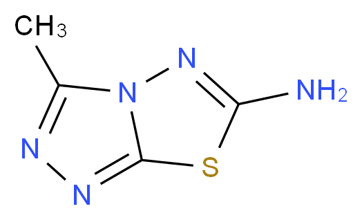 3-Methyl[1,2,4]triazolo[3,4-b][1,3,4]thiadiazol-6-amine_分子结构_CAS_3176-51-0)