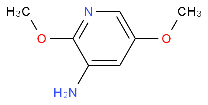 2,5-dimethoxypyridin-3-amine_分子结构_CAS_1211595-19-5)