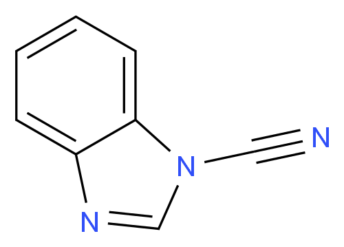 1H-1,3-benzodiazole-1-carbonitrile_分子结构_CAS_31892-41-8