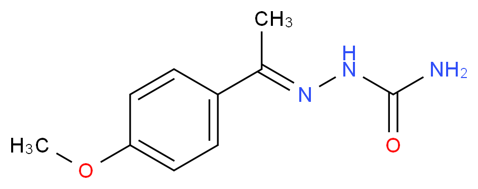 [(E)-[1-(4-methoxyphenyl)ethylidene]amino]urea_分子结构_CAS_717-14-6