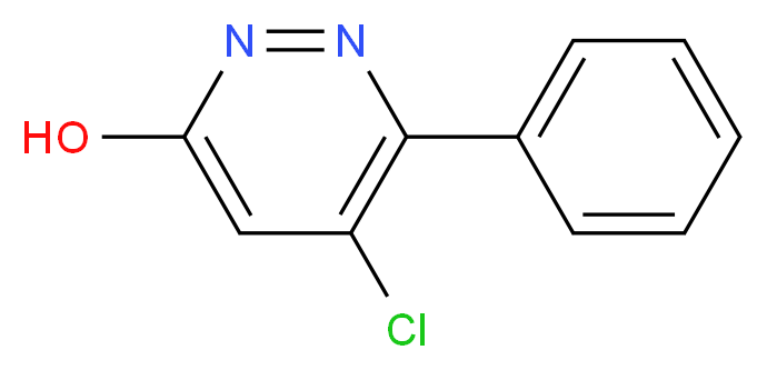 5-chloro-6-phenylpyridazin-3-ol_分子结构_CAS_51660-08-3