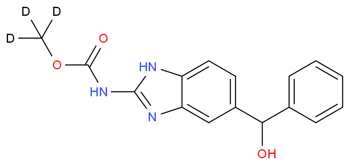 (<sup>2</sup>H<sub>3</sub>)methyl N-{5-[hydroxy(phenyl)methyl]-1H-1,3-benzodiazol-2-yl}carbamate_分子结构_CAS_1173020-86-4