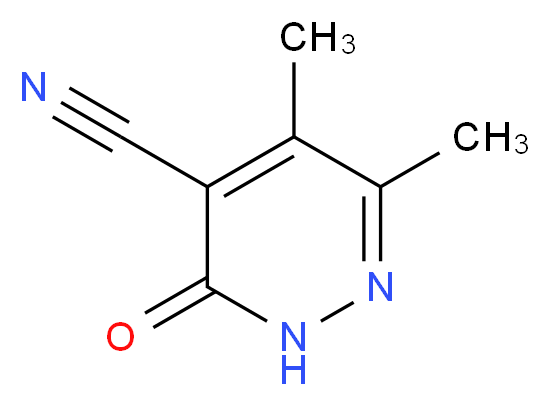 5,6-dimethyl-3-oxo-2,3-dihydropyridazine-4-carbonitrile_分子结构_CAS_40380-36-7)