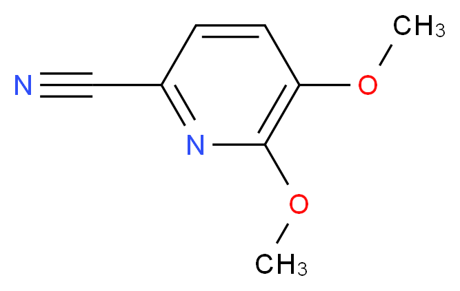 5,6-Dimethoxypicolinonitrile_分子结构_CAS_1112851-50-9)