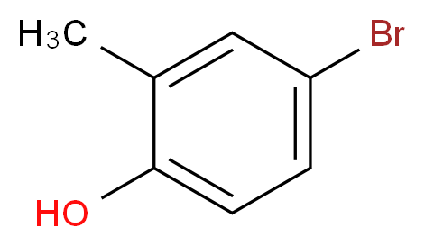 4-Bromo-2-methylphenol_分子结构_CAS_2362/12/1)