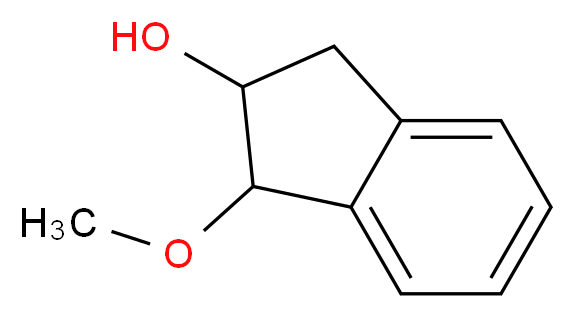 1-methoxy-2,3-dihydro-1H-inden-2-ol_分子结构_CAS_56175-44-1