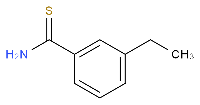 3-ethylbenzene-1-carbothioamide_分子结构_CAS_885280-20-6