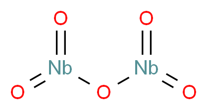 氧化铌(V), Puratronic&reg;_分子结构_CAS_1313-96-8)