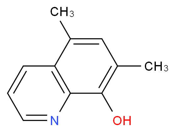 5,7-dimethylquinolin-8-ol_分子结构_CAS_37873-29-3