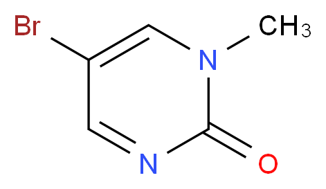 5-Bromo-1-methylpyrimidin-2(1H)-one_分子结构_CAS_14248-01-2)