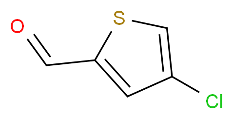 4-CHLOROTHIOPHENE-2-CARBALDEHYDE_分子结构_CAS_57500-51-3)