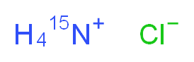 (<sup>1</sup><sup>5</sup>N)ammonium chloride_分子结构_CAS_99011-95-7