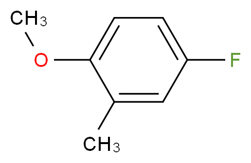4-Fluoro-2-methylanisole 97%_分子结构_CAS_399-54-2)