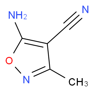 5-Amino-3-methyl-4-isoxazolecarbonitrile_分子结构_CAS_35261-01-9)