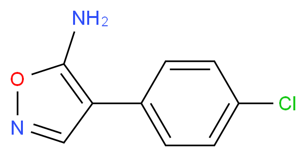 4-(4-chlorophenyl)-5-isoxazolamine_分子结构_CAS_64047-49-0)