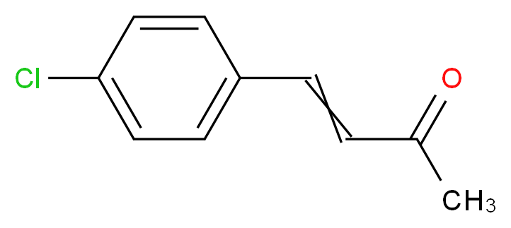 (3E)-4-(4-chlorophenyl)but-3-en-2-one_分子结构_CAS_3160-40-5