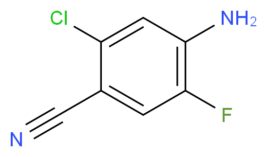 4-Amino-2-chloro-5-fluorobenzonitrile_分子结构_CAS_1228376-68-8)