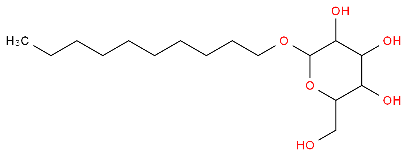 2-(decyloxy)-6-(hydroxymethyl)oxane-3,4,5-triol_分子结构_CAS_29781-81-5