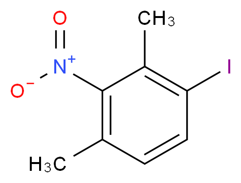 1-iodo-2,4-dimethyl-3-nitrobenzene_分子结构_CAS_56404-21-8