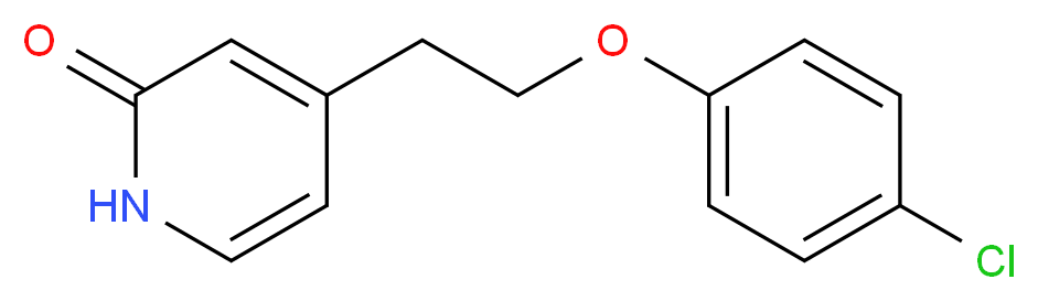 4-[2-(4-chlorophenoxy)ethyl]pyridin-2(1H)-one_分子结构_CAS_)