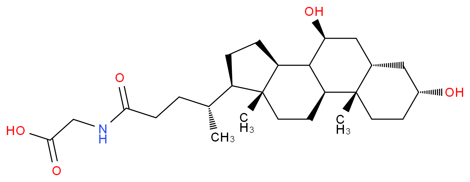 Glycoursodeoxycholic Acid_分子结构_CAS_64480-66-6)