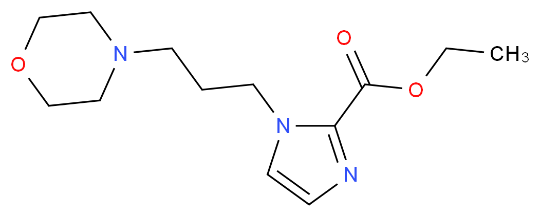 ethyl 1-(3-morpholin-4-ylpropyl)-1H-imidazole-2-carboxylate_分子结构_CAS_)