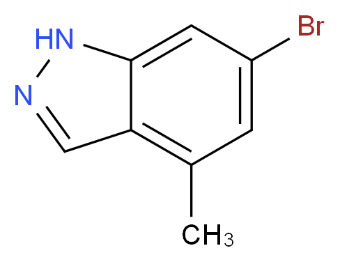 6-Bromo-4-methyl-1H-indazole_分子结构_CAS_885520-98-9)