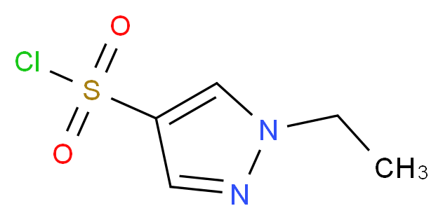 1-Ethyl-1H-pyrazole-4-sulfonyl chloride_分子结构_CAS_957514-21-5)