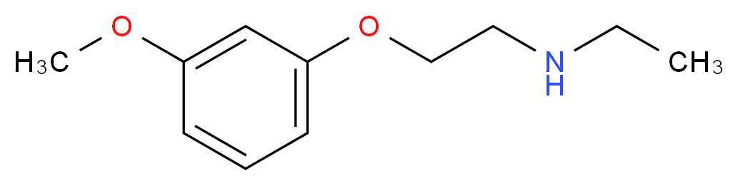 ethyl[2-(3-methoxyphenoxy)ethyl]amine_分子结构_CAS_915923-69-2