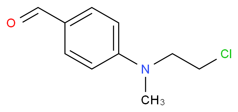 4-((2-Chloroethyl)(methyl)amino)benzaldehyde_分子结构_CAS_94-31-5)