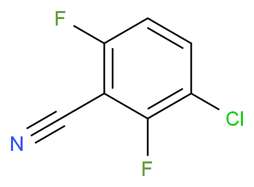 3-chloro-2,6-difluorobenzonitrile_分子结构_CAS_86225-73-2