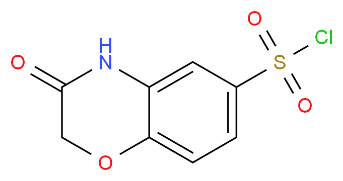 3-oxo-3,4-dihydro-2H-1,4-benzoxazine-6-sulfonyl chloride_分子结构_CAS_31794-45-3