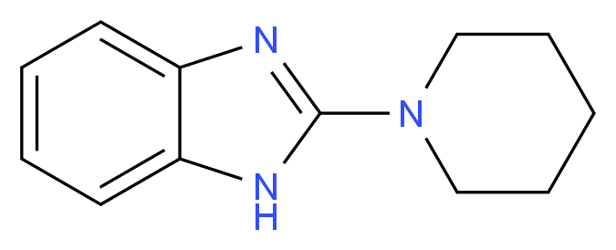 2-(1-piperidinyl)-1H-benzimidazole_分子结构_CAS_2851-12-9)