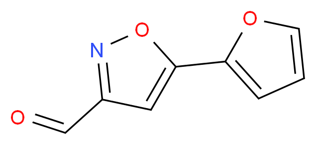 5-(furan-2-yl)-1,2-oxazole-3-carbaldehyde_分子结构_CAS_852180-62-2