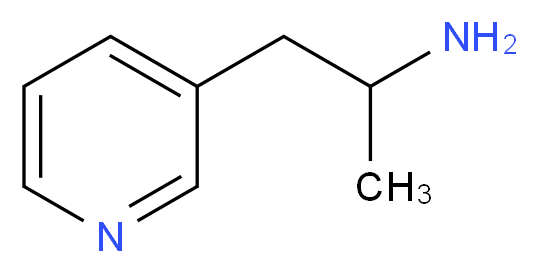 1-METHYL-2-PYRIDIN-3-YL-ETHYLAMINE_分子结构_CAS_71271-61-9)