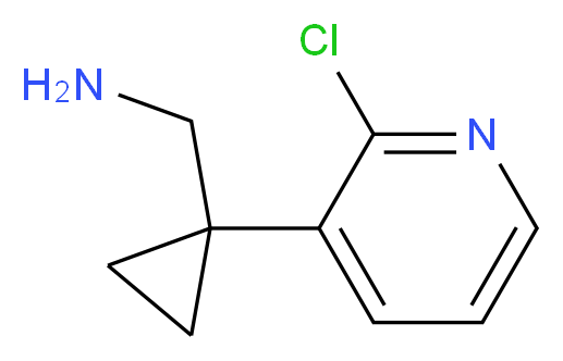 (1-(2-chloropyridin-3-yl)cyclopropyl)methanamine_分子结构_CAS_1060811-88-2)