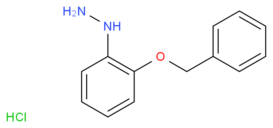 (2-BENZYLOXY-PHENYL)-HYDRAZINE HYDROCHLORIDE_分子结构_CAS_34288-06-7)