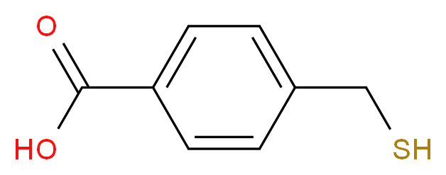 4-(mercaptomethyl)benzoic acid_分子结构_CAS_39088-65-8)