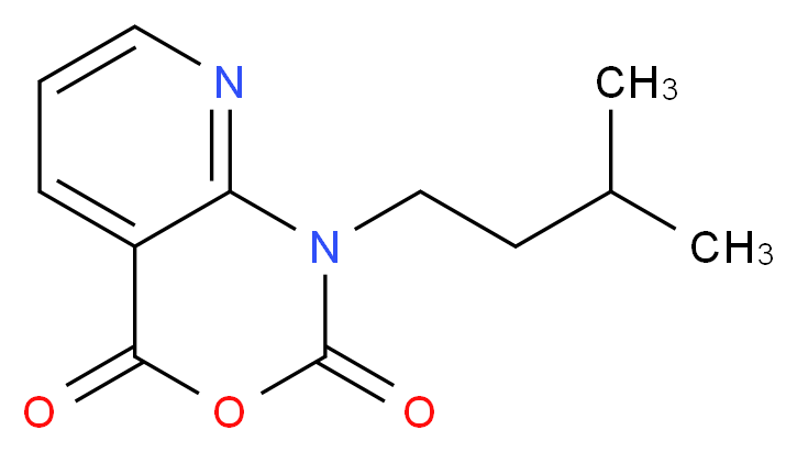 1-Isopentyl-1H-pyrido[2,3-d][1,3]oxazine-2,4-dione_分子结构_CAS_565448-79-5)