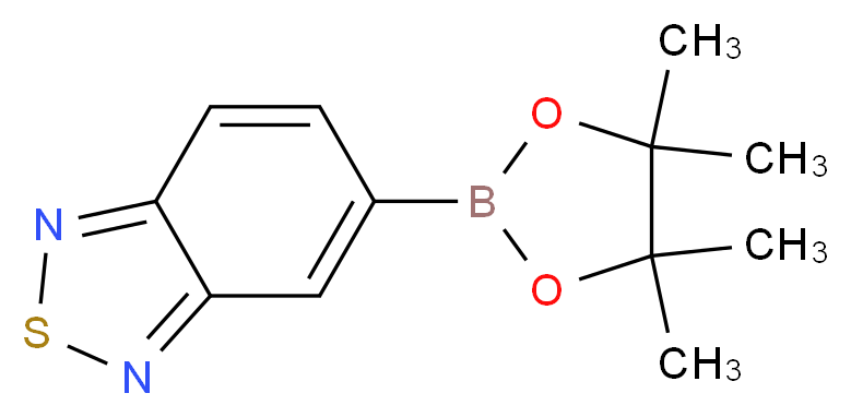 5-(tetramethyl-1,3,2-dioxaborolan-2-yl)-2,1,3-benzothiadiazole_分子结构_CAS_1168135-03-2