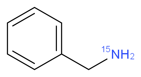 phenylmethan(<sup>1</sup><sup>5</sup>N)amine_分子结构_CAS_42927-57-1