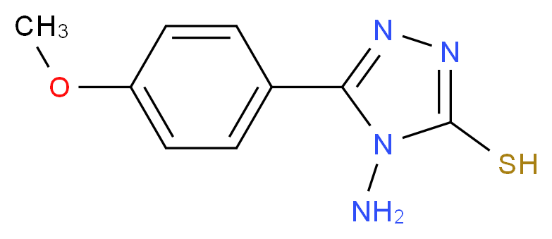 4-Amino-5-(4-methoxyphenyl)-4H-1,2,4-triazole-3-thiol_分子结构_CAS_36209-49-1)