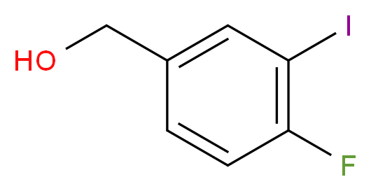 (4-fluoro-3-iodophenyl)methanol_分子结构_CAS_227609-87-2