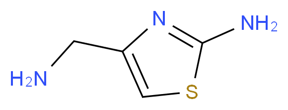4-(aminomethyl)-1,3-thiazol-2-amine_分子结构_CAS_197893-32-6