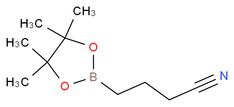 3-氰基-1-丙基硼酸频哪酯_分子结构_CAS_238088-16-9)