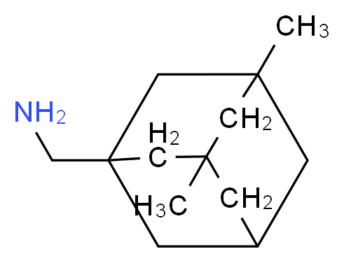 (3,5-dimethyladamantan-1-yl)methanamine_分子结构_CAS_110916-44-4