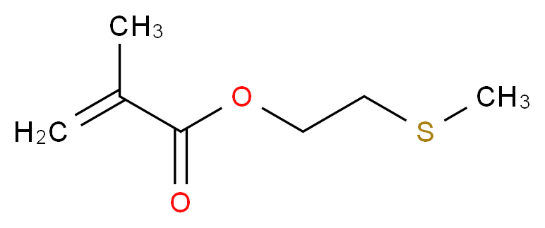 2-(methylsulfanyl)ethyl 2-methylprop-2-enoate_分子结构_CAS_14216-23-0