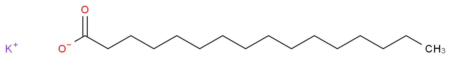 potassium hexadecanoate_分子结构_CAS_2624-31-9